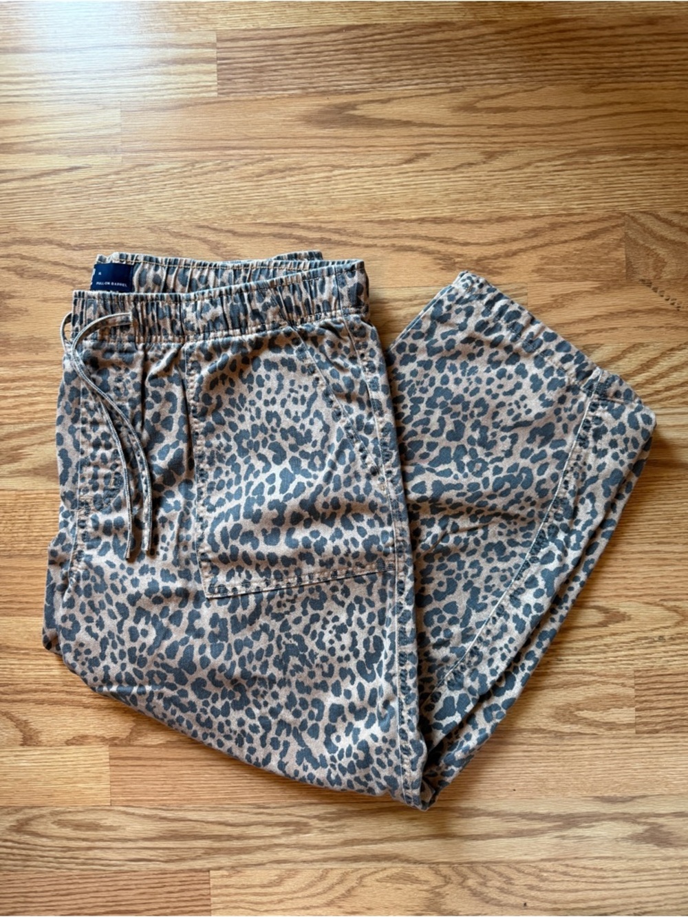 Gap Pull-On Barrel Leopard Pants